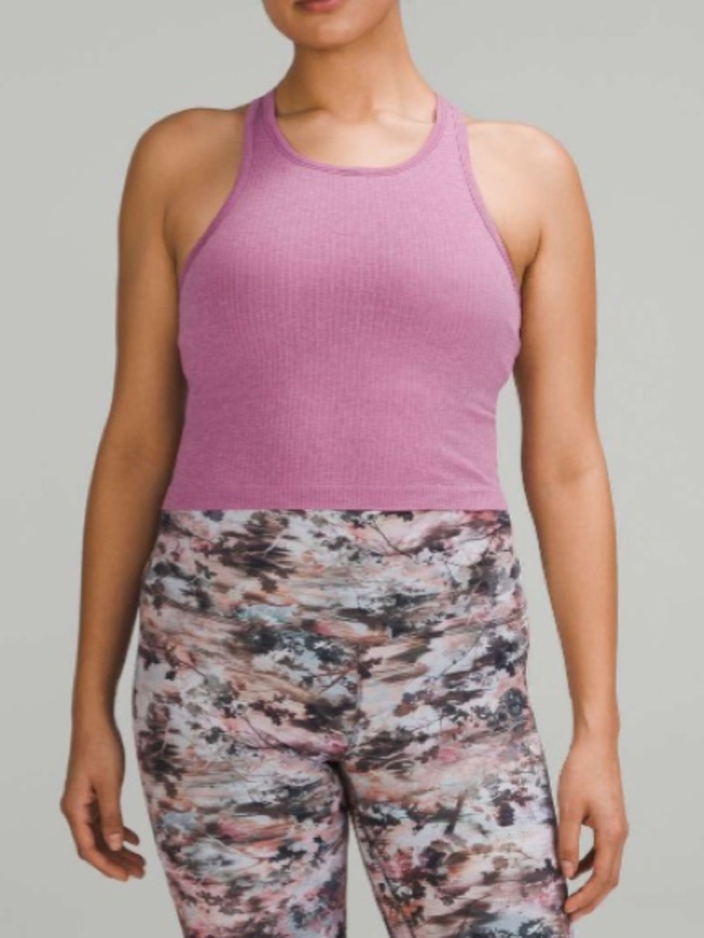 Lululemon Ebb to Street Cropped Racerback Tank Top